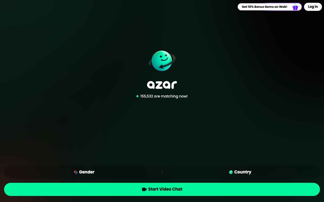 Azar homepage