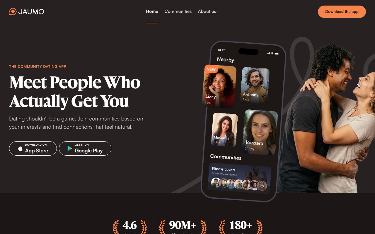 Jaumo homepage