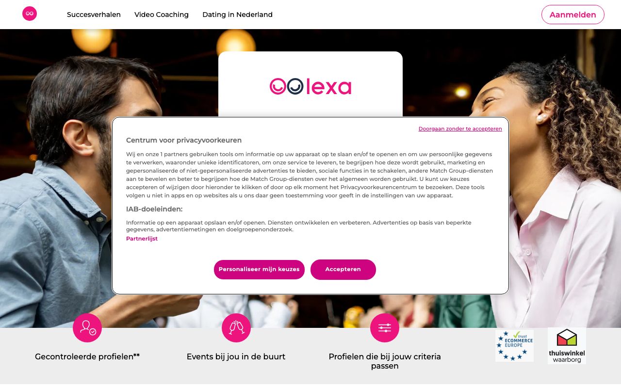 Lexa homepage