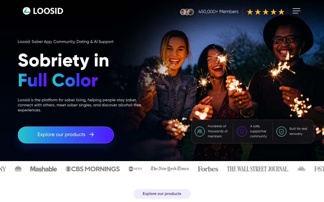 Loosid homepage