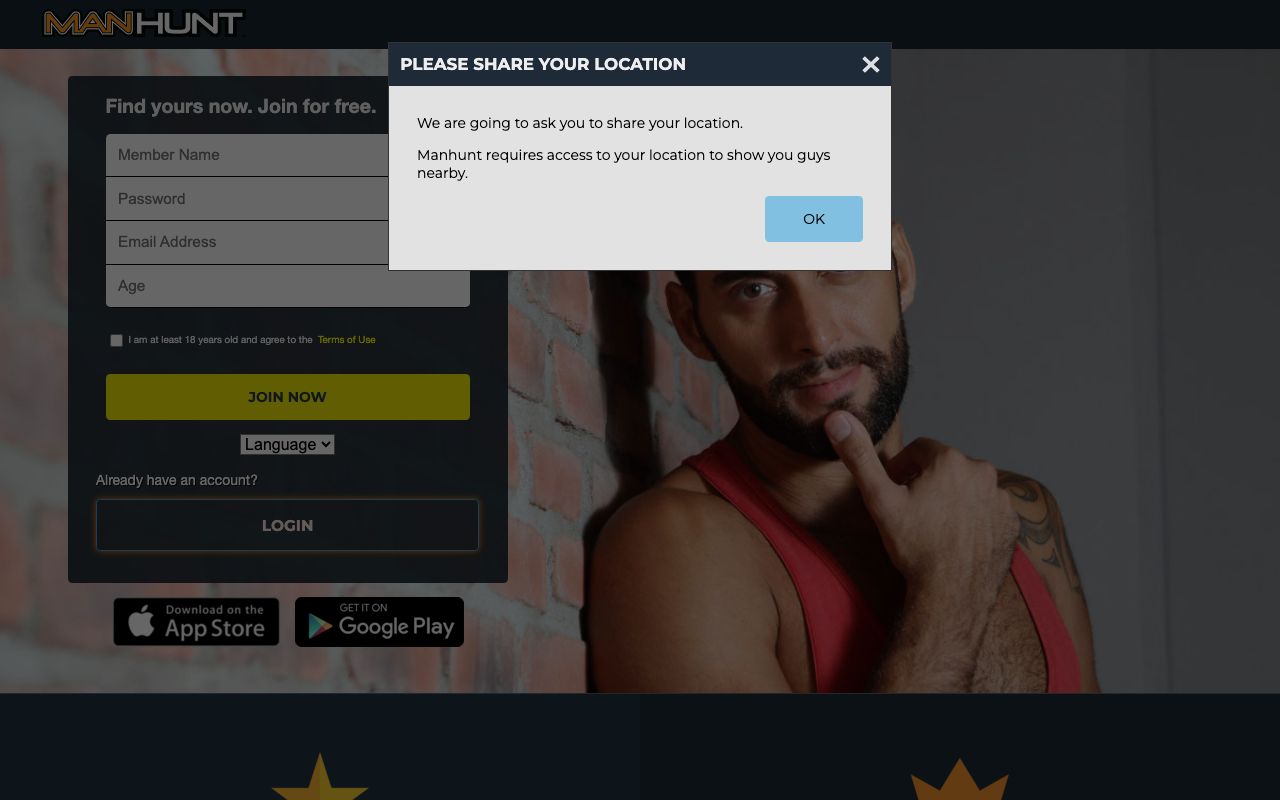 Manhunt homepage