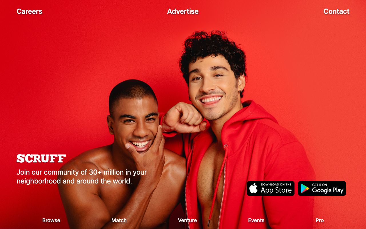 SCRUFF homepage