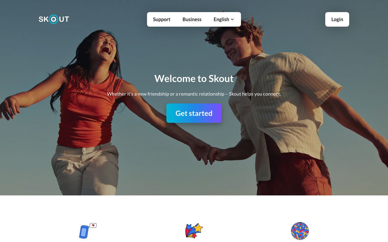 Skout homepage