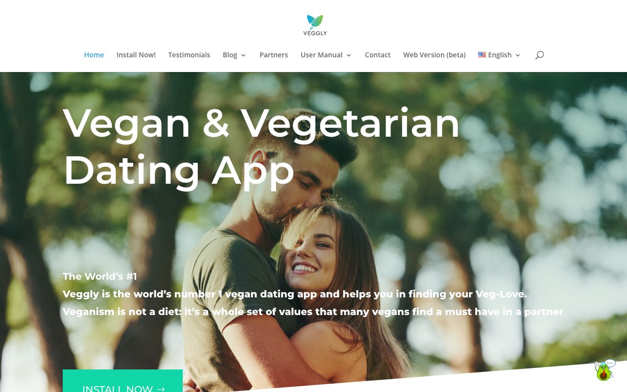 Veggly homepage